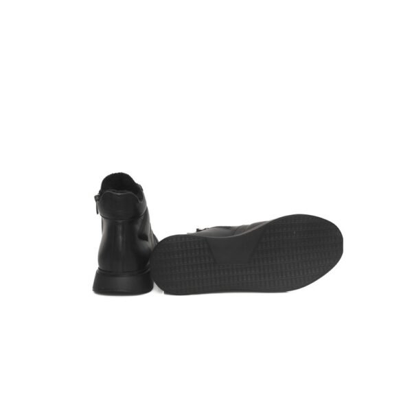 Cerruti 1881 Black Leather Women Sneaker - Image 4