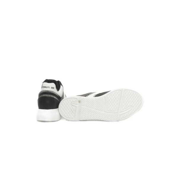 Cerruti 1881 Black Leather Women Sneaker - Image 4