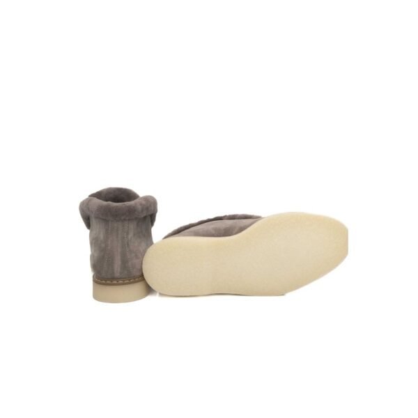 Cerruti 1881 Beige Leather Women Boot - Image 4