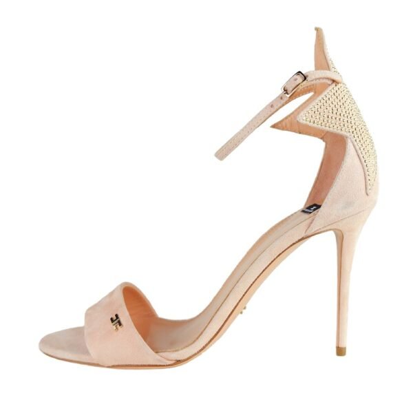 Elisabetta Franchi Studded Star Suede Heeled Sandals - Image 2