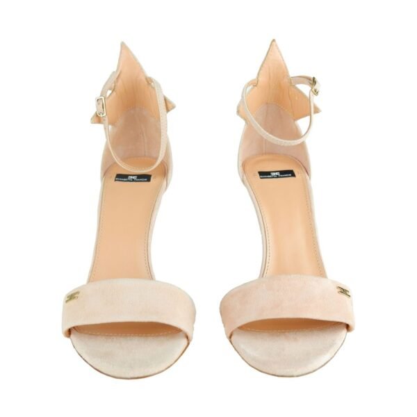 Elisabetta Franchi Studded Star Suede Heeled Sandals - Image 3