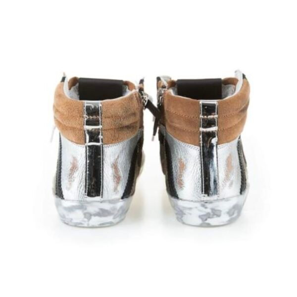 Philippe Model Army Green High-Top Sneakers with Leather Accents - Image 6