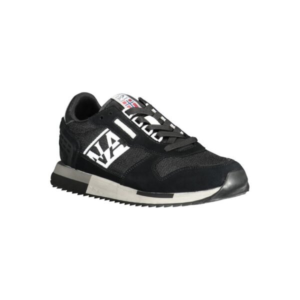 Napapijri Black Leather Men Sneaker - Image 2