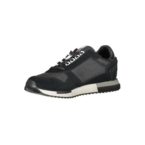 Napapijri Black Leather Men Sneaker - Image 3
