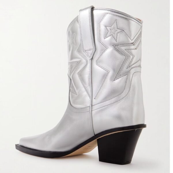 Paris Texas Gray Leather Boot - Image 2