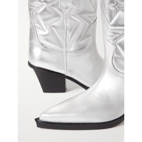 Paris Texas Gray Leather Boot - Image 3