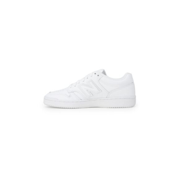 New Balance White Synthetic Leather Sneaker - Image 2