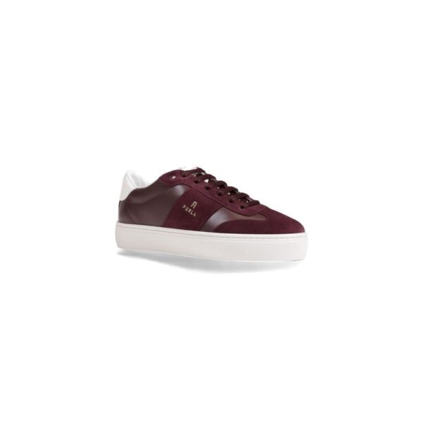 Furla Bordeaux Leather Sneaker - Image 2