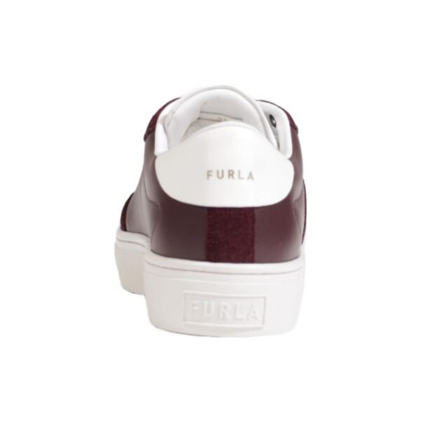 Furla Bordeaux Leather Sneaker - Image 4