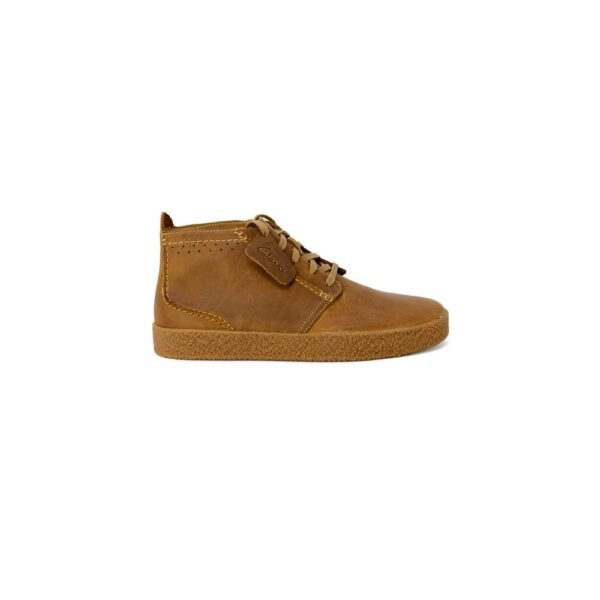 Clarks Beige Leather Boot - Image 3