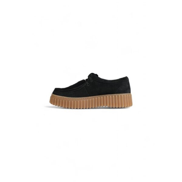 Clarks Black Sponge Flat Shoe - Image 2