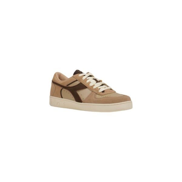 Diadora Beige Leather Sneaker - Image 2