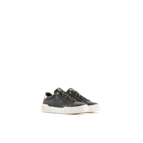 EA7 Emporio Armani Black And White Polyester Sneaker - Image 2