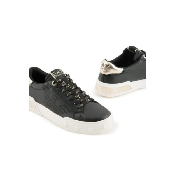 EA7 Emporio Armani Black And White Polyester Sneaker - Image 3