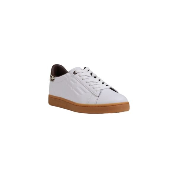 EA7 Emporio Armani Beige Leather Sneaker - Image 2