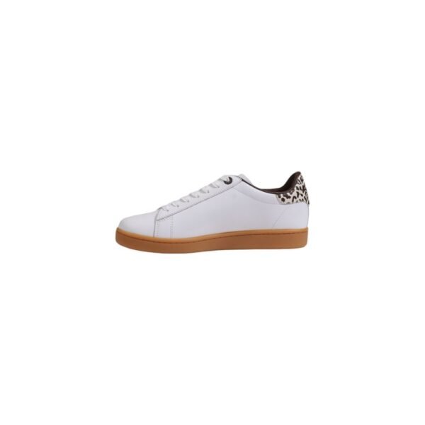 EA7 Emporio Armani Beige Leather Sneaker - Image 3