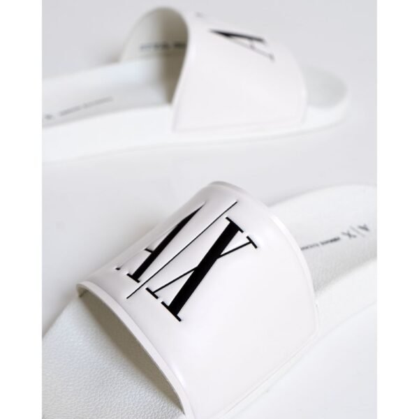Armani Exchange White Polyethylene Sandal - Image 3