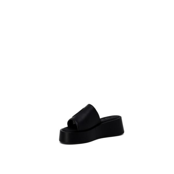 Furla Black Leather Sandal - Image 4