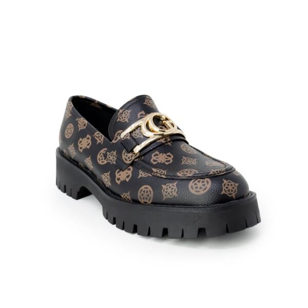 Guess Brown Polyethylene Flat Shoe - Image 3