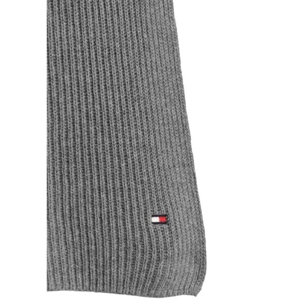 Tommy Hilfiger Gray Organic Cotton Scarf - Image 2