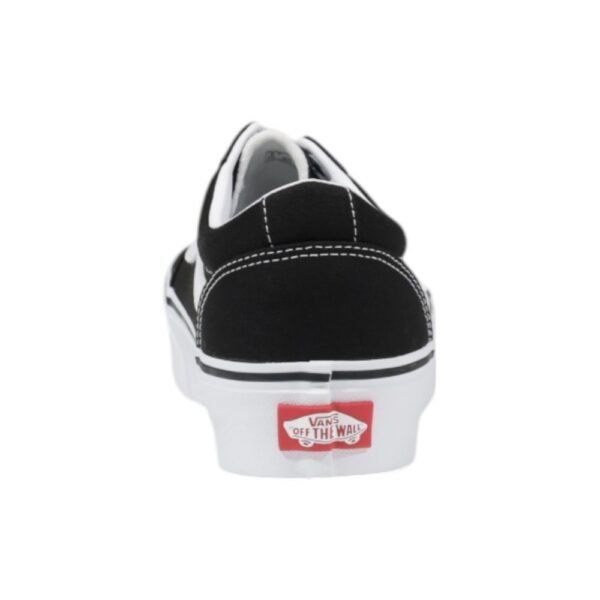 Vans Black And White Fabric Sneaker - Image 4