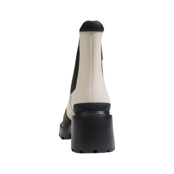 Tommy Hilfiger Jeans Beige Leather Boot - Image 4