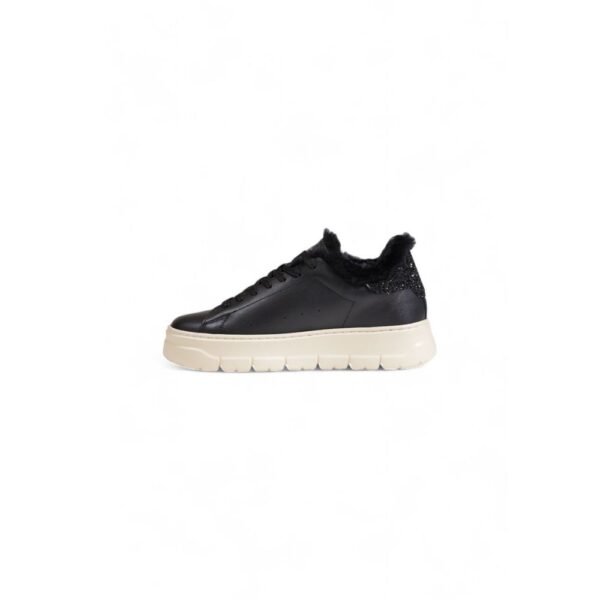 Crime London Black Leather Sneaker - Image 2