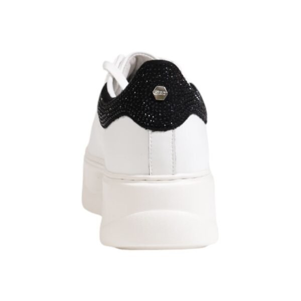 Cult White Leather Sneaker - Image 4