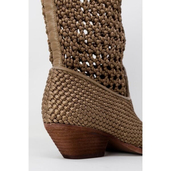 ASH Beige Leather Boot - Image 4