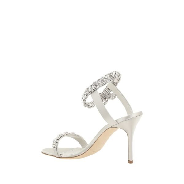 Manolo Blahnik Asasan Satin Sandals - Image 3