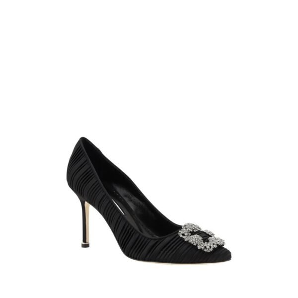 Manolo Blahnik Satin Hangisi Pumps - Image 2