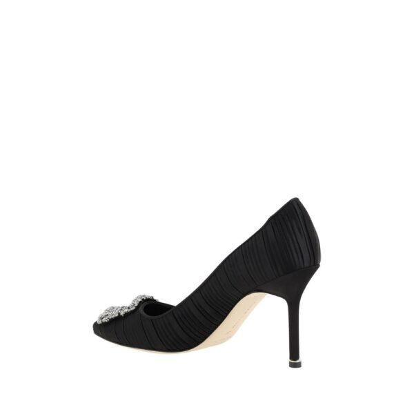 Manolo Blahnik Satin Hangisi Pumps - Image 3