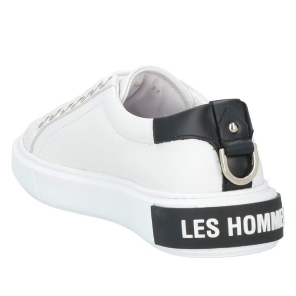 Les Hommes White Leather Di Calfskin Sneaker - Image 2