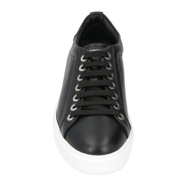 Les Hommes Black Leather Di Calfskin Sneaker - Image 4