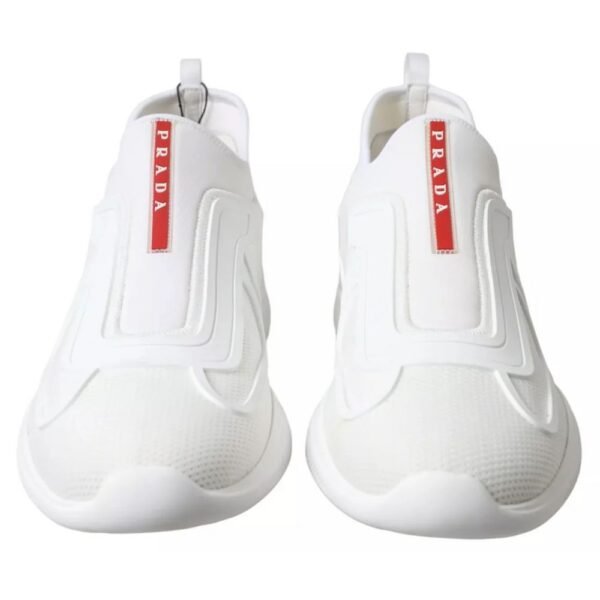 Prada White Nylon Sneaker - Image 5