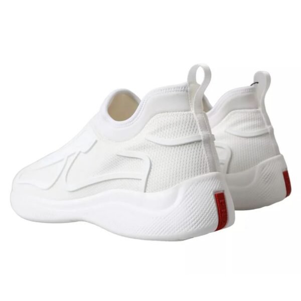 Prada White Nylon Sneaker - Image 6