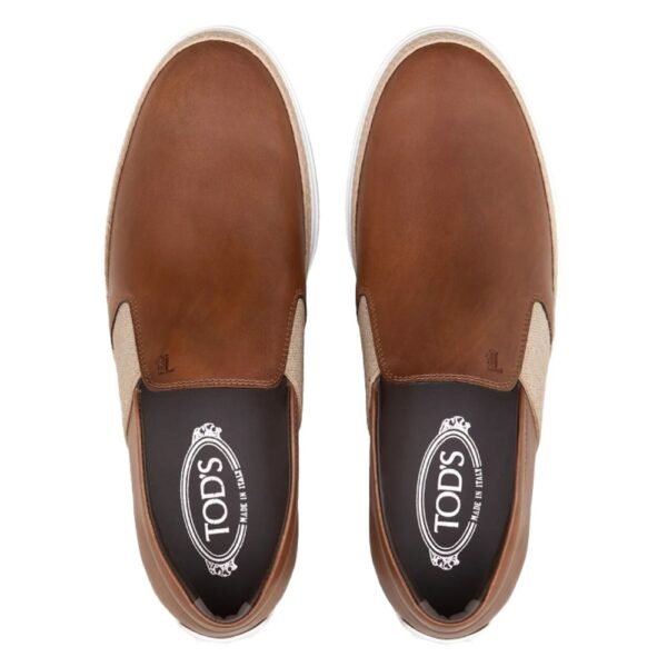 Tod's Brown Calfskin Men Formal Shoe - Image 4