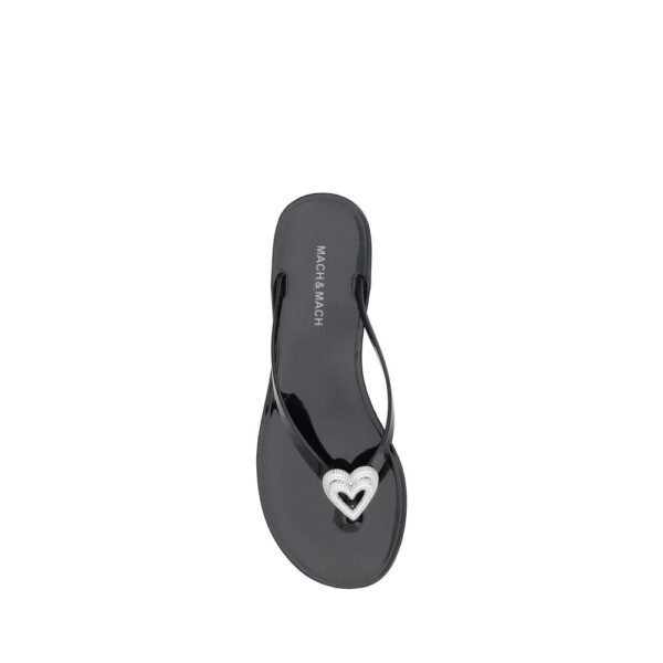 MACH & MACH Flip-flop Sandals with double heart - Image 4