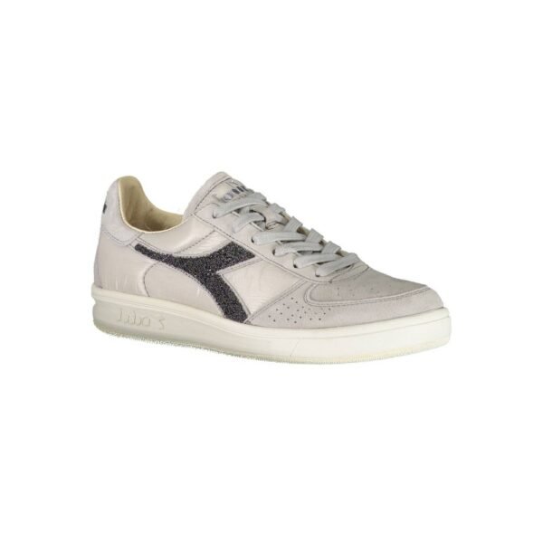 Diadora Gray Leather Women Sneaker - Image 2