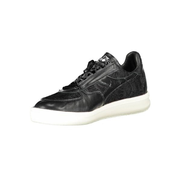 Diadora Black Leather Women Sneaker - Image 3