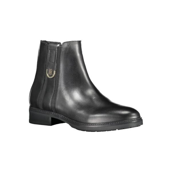 Tommy Hilfiger Black Leather Women Boot - Image 2