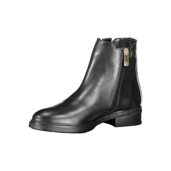 Tommy Hilfiger Black Leather Women Boot - Image 3