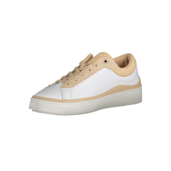 Tommy Hilfiger White Leather Women Sneaker - Image 3