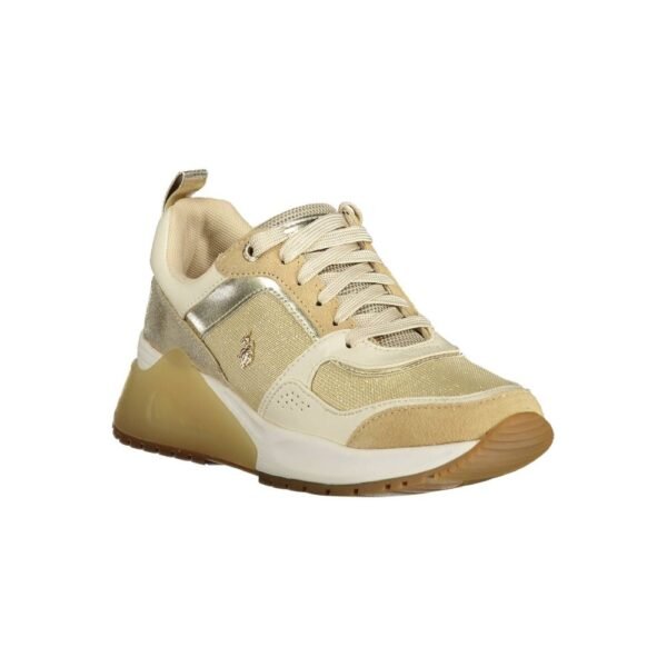 U.S. POLO ASSN. Gold Polyester Women Sneaker - Image 2