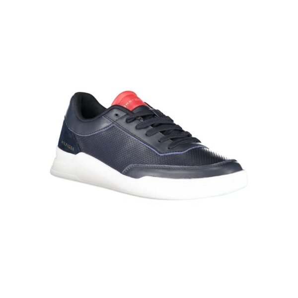 Tommy Hilfiger Blue Leather Men Sneaker - Image 2