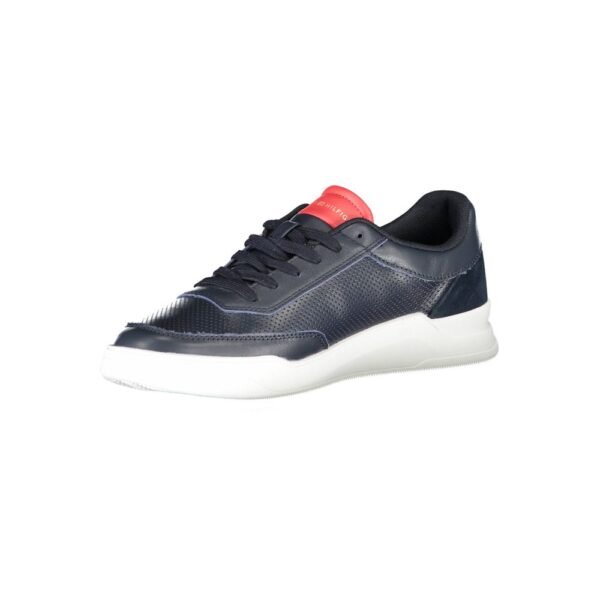 Tommy Hilfiger Blue Leather Men Sneaker - Image 3