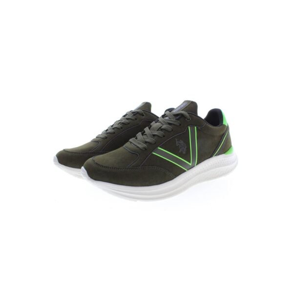 U.S. POLO ASSN. Green Polyester Men Sneaker - Image 3