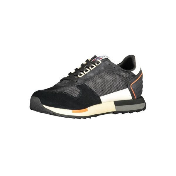 Napapijri Black Leather Men Sneaker - Image 3