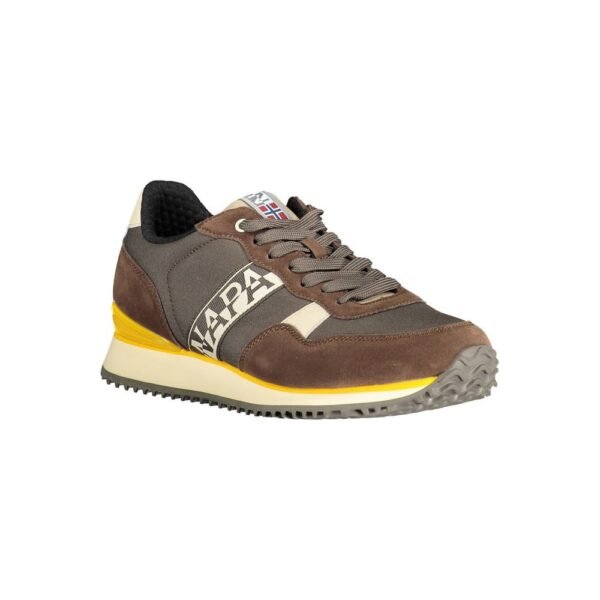 Napapijri Brown Polyester Men Sneaker - Image 2