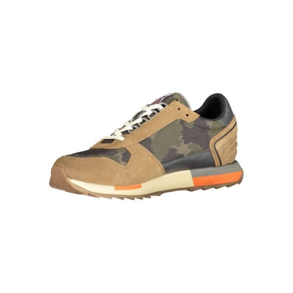 Napapijri Beige Leather Men Sneaker - Image 3